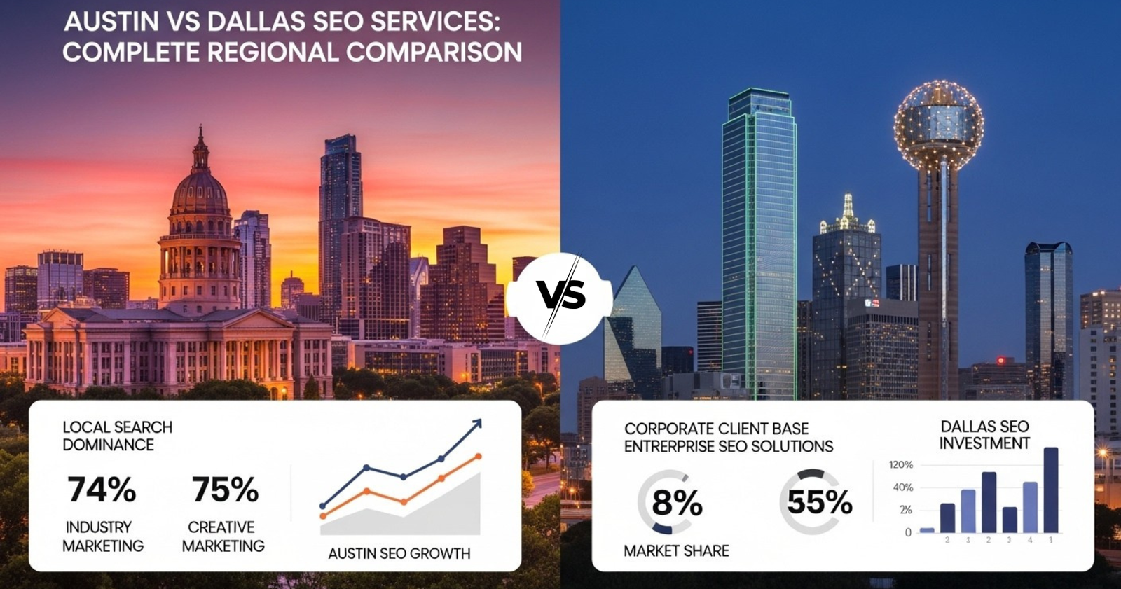 Austin vs Dallas SEO Services: Complete Regional Comparison