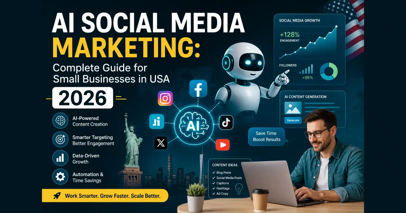 AI Social Media Marketing: Complete Guide for Small Businesses in USA 2026